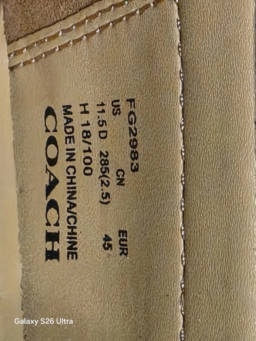 Coach Men’s Brown Mott Driver Logo Canvas & Leather Penny Loafers